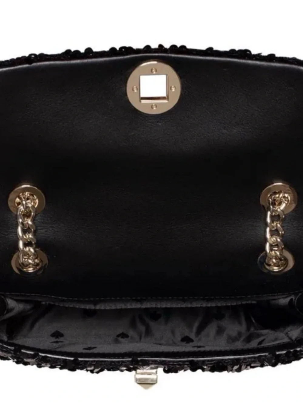 kate spade Black Sequin Chain Shoulder Bag - Picture 3 of 4